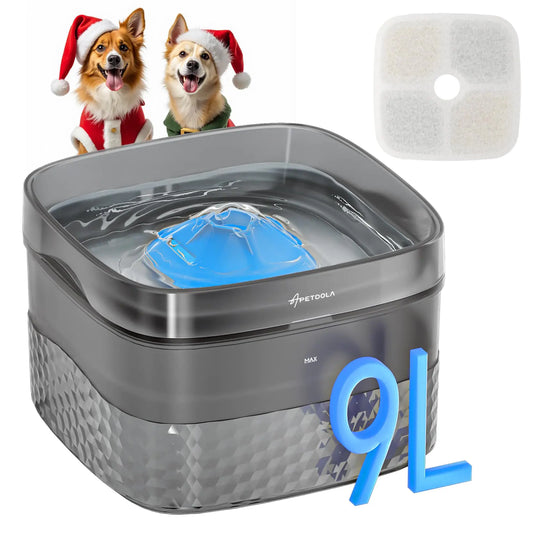 Automatic Dog Water Fountain – 9L (2.4 Gal) | Ultra-Quiet Pump for Large & Small Pets