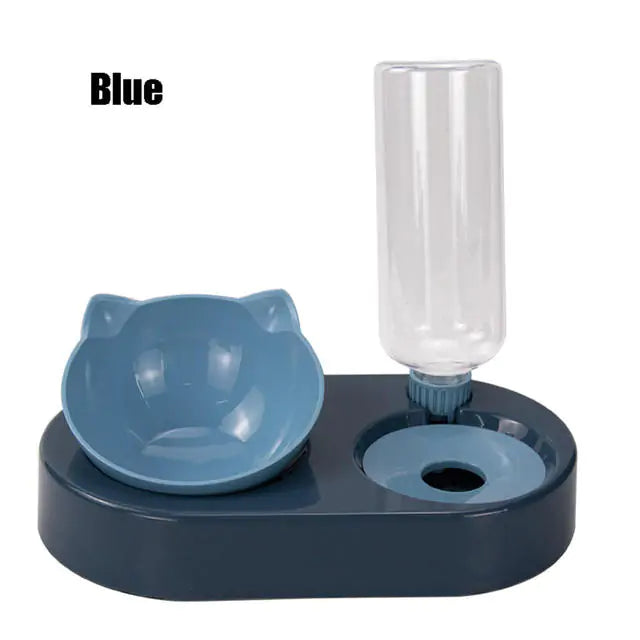 Ergonomic Tilted Food & Water Feeder Bowls (15° for Better Digestion)